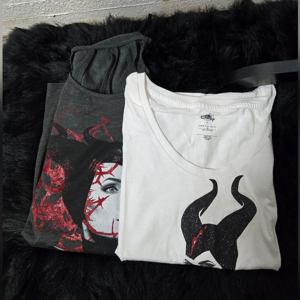 Set of two Disney maleficent tops